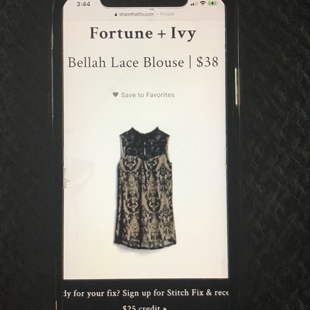 Women’s lace blouse